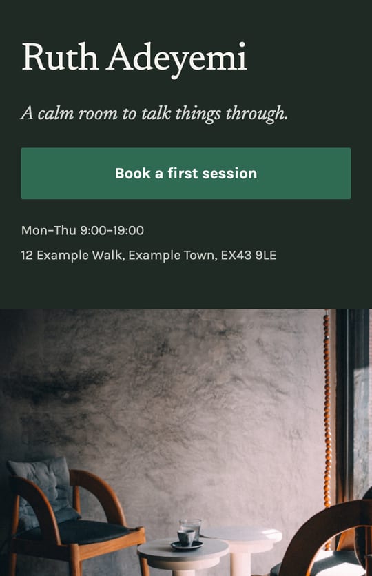 Sidebar: Your name and menu pinned on the left, a timetable on the right.